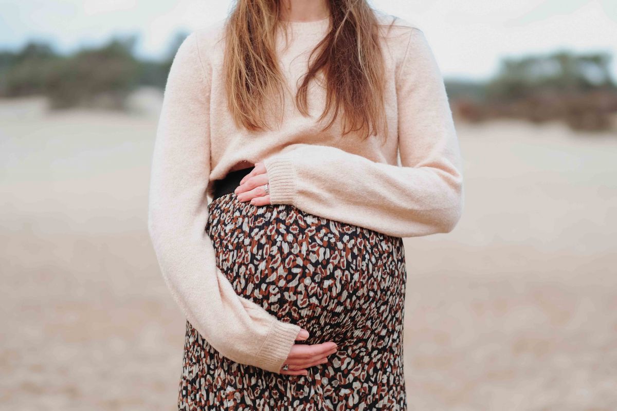 Foto van een vrouw die zwanger is